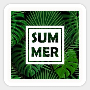 Tropical Neck Gator Summer Tropical Plants Sticker